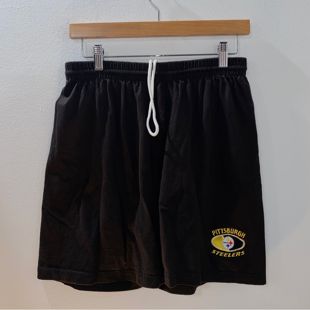 Vintage Pittsburgh Steelers NFL Football Sweat Shorts Size Large USA